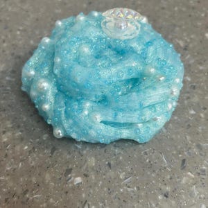 Mermaid Shell Crunch - Blue To Gold Crunchy and scented Color Shifting Slime