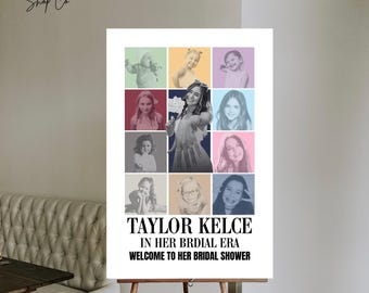 BRIDAL ERA Bridal Shower Sign Template, Wedding Era Bridal Shower Poster Printable, Bachelorette Party, Foam Poster, Fully Customizable