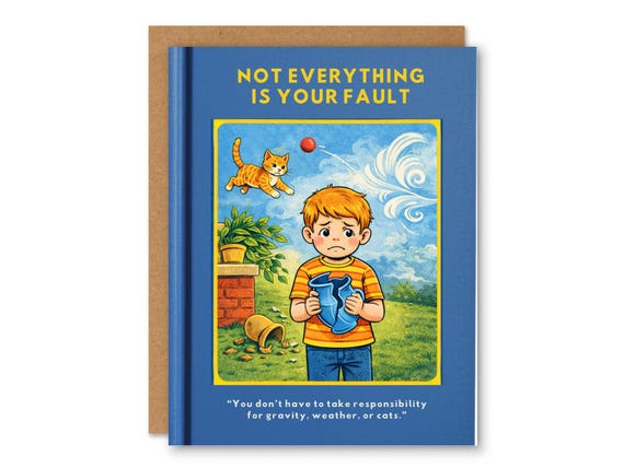 Not Everything Is Your Fault – Funny Encouragement Greeting Card