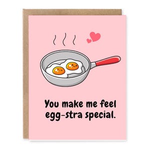Me haces sentir especial, divertida tarjeta de San Valentín, divertida tarjeta de aniversario, linda tarjeta para esposo, tarjeta para pareja