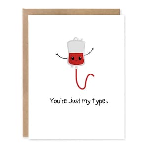 You're Just My Type, Love You-kaart, Funny & Punny-kaarten, Valentijnskaart