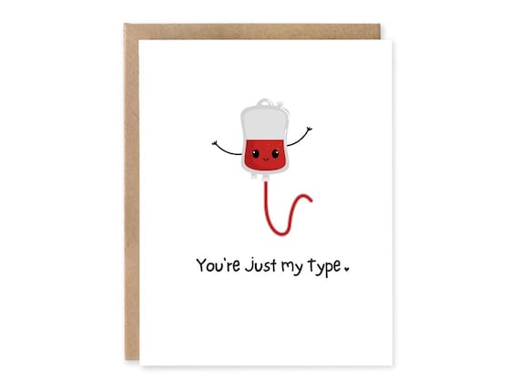 You're Just My Type, Love You Card, Funny & Punny Cards, Valentine Card