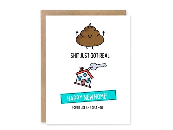 New Home Poo Card / Funny New Home Card for Friend Funny Mortgage Greeting Card / Funny New Home Card / Massive Mortgage / House Warming