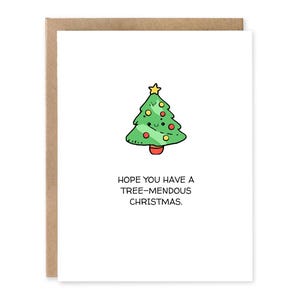 Carte de Noël drôle et mignonne, J'espère que vous passez un excellent Noël, Carte de Noël Punny