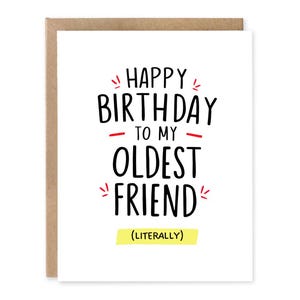 Jolie carte d'anniversaire drôle meilleur ami, carte ami le plus âgé, carte d'anniversaire drôle, carte d'anniversaire sarcastique, carte d'anniversaire meilleur ami,