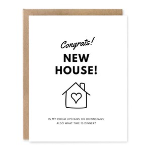 Jolie carte de pendaison de crémaillère drôle, cadeau de pendaison de crémaillère, félicitations pour votre nouvelle maison, félicitations pour votre nouvelle maison, carte drôle de nouvelle maison