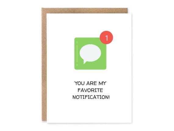 You're my Favorite Notification Cute Relationship Card