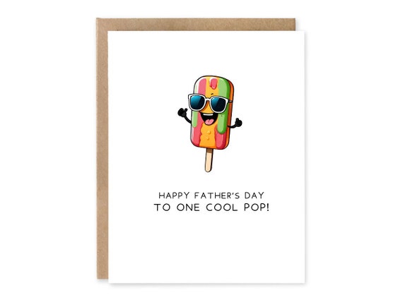 1st Fathers Day Card / Fathers Day Card /  Card for Dad / Dad Birthday Card / Card from Son / Card from Daughter / Pun Cards