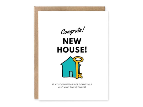 New Home, Funny  Greeting Card | Funny moving greeting cards, real estate humor | Greeting cards & gifts for moving, real estate