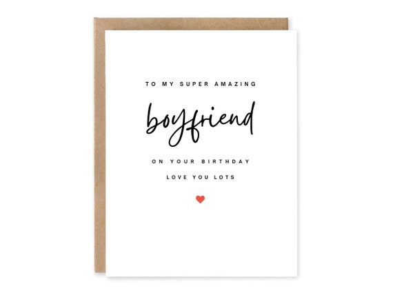 Birthday Card For Boyfriend, Happy Birthday Card for Boyfriend, Happy Birthday Card For Him, Birthday Gift For Him, Card Gift For Boyfriend
