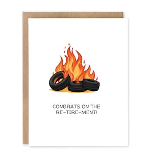 Félicitations pour la carte de retraite, la carte de retraite heureuse, la carte de voeux de retraite mignonne, la carte de retraite amusante