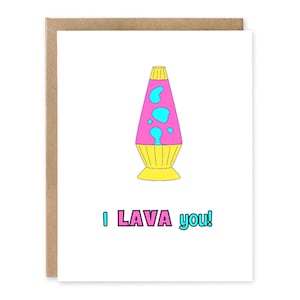 Je vous lave, jolie carte d'anniversaire de lampe à lave pour petit ami, carte pour lui, carte d'anniversaire, carte de voeux, anniversaire de mari