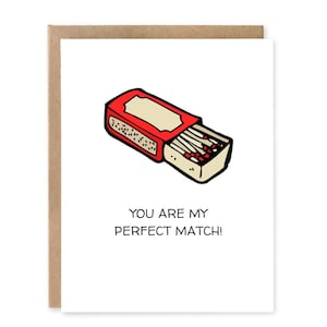 Vous êtes ma carte de voeux idéale / Jolie carte de Saint-Valentin parfaitement assortie / Carte d'anniversaire