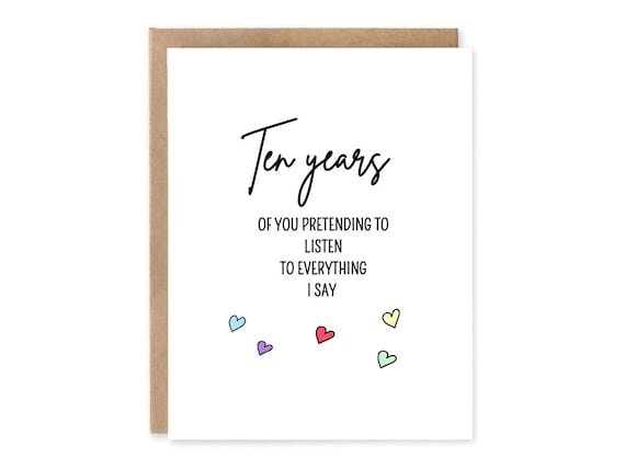 Funny Personalized Anniversary Card