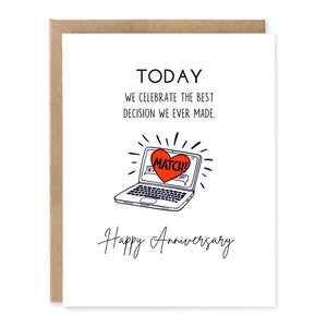 Carte d'anniversaire, carte de joyeux anniversaire, cadeau pour lui, cadeau pour elle, carte d'anniversaire pour lui, carte d'anniversaire pour elle, carte it's a match