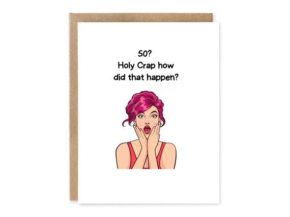 50th Birthday, Card for Wife, Card for Sister, Card for Mother, Turning 40 Birthday Card, Card for Friend, Milestone Birthday, Best friend