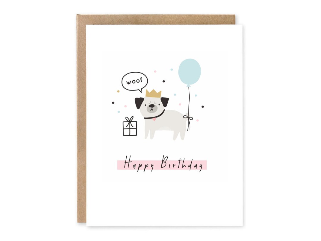 Happy Birthday From the Dog, Funny Birthday Card From the Dog, Dog Dad ...
