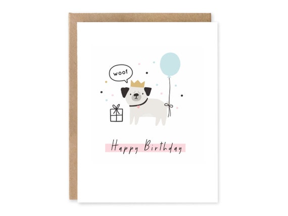 Happy Birthday From The Dog, Funny Birthday Card From the Dog, Dog Dad Birthday Card, From The Dog Card