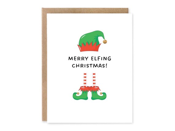 Merry Elfing Christmas, Funny 2024 Christmas Card