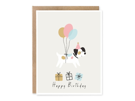 Happy Birthday From The Dog, Funny Birthday Card From the Dog, Dog Dad Birthday Card, From The Dog Card