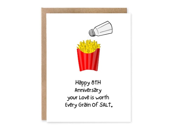 Happy Salt Anniversary Card