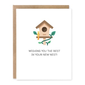 Ik wens je het beste in je nieuwe nest! - Wenskaart