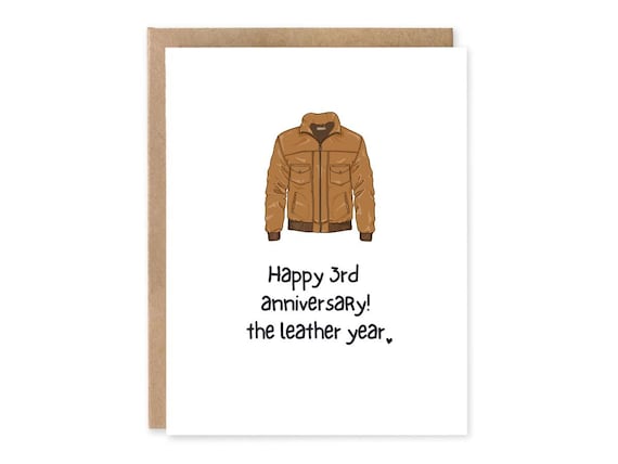 Funny 3 Year Anniversary Card