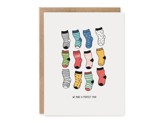 We Make A Perfect Pair Card, Anniversary Cards, Valentine's Day Cards, Girlfriend Cards, Boyfriend Cards, Husband Cards, Wife Cards, For Him