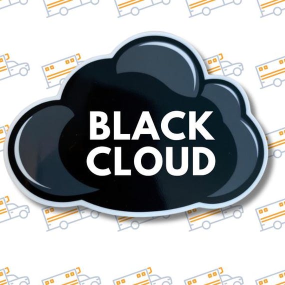 Black Cloud Sticker, Paramedic Sticker,  EMT Student, Sarcastic Sticker, Funny Laptop Decal, Car Decals For Women, Healthcare Sticker, Funny