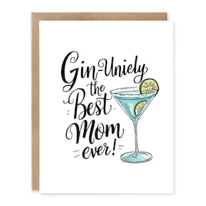 GINUNIELY THE BEST maman, Carte de vœux | Cartes de gin, Cartes d'alcool, Cartes pour lui, Cartes pour elle, Cartes amusantes, Gin, Cartes de voeux, Alcool
