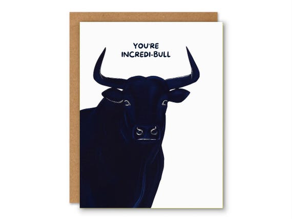 You're Incredi-bull, Thank You Card
