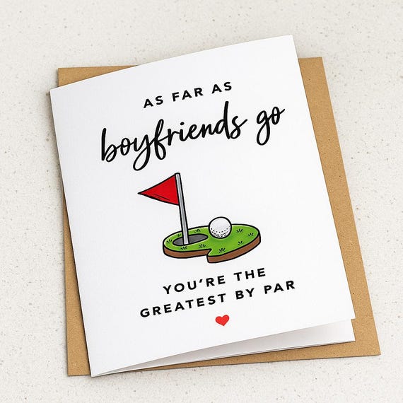 Golf Card for Boyfriend