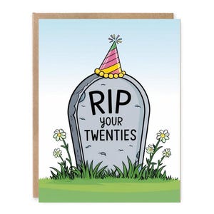 Carte des années 20, Rest in Peace pour les jeunes, Carte d'anniversaire drôle, Carte d'anniversaire si ancienne, Carte du 30e anniversaire, Carte faite main