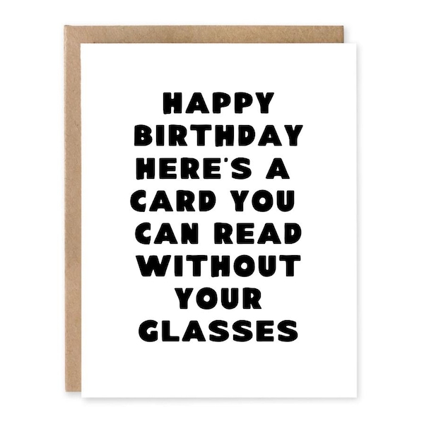 Lustige Geburtstagskarte, Großdruck, für Sie und Ihn
