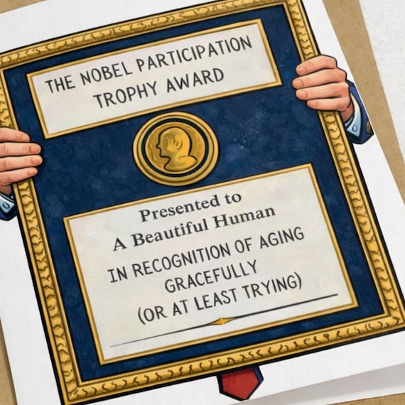 Funny Birthday Award Card – Aging Gracefully 5 inch x 7 Inch