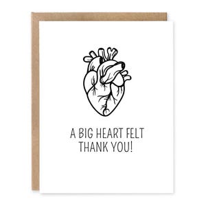 Un grand merci du fond du coeur Carte de voeux