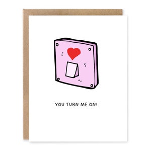 Je zet me op Valentijnsdag kaart Grappige verjaardagskaart Leuke kaart voor man/kaart voor partner