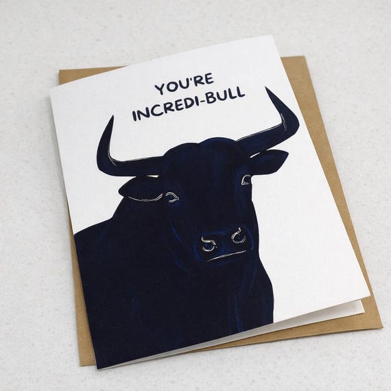 You're Incredi-bull, Thank You Card