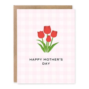 Carte de voeux fête des mères - damier, carte d'anniversaire coquette pour sa petite amie mignonne petite carte tendance Tiktok pour elle