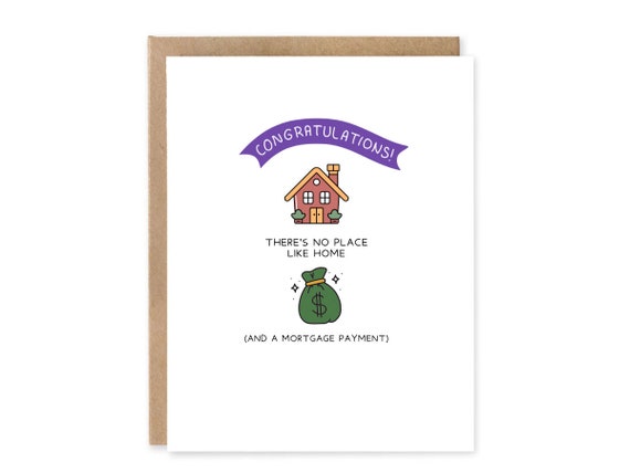 Funny Mortgage Greeting Card / Funny New Home Card / Massive Mortgage New Home Card - Funny New Home Owner Card