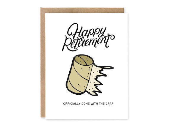 Funny Happy Retirement Card, Officially Done with the Crap - Co-Worker Retirement Cards
