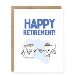 Carte de retraite heureuse, jolie carte de voeux de retraite, carte de retraite amusante
