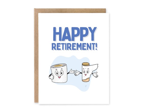 Happy Retirement Card, Cute Retirement Greeting Card, Funny Retirement Card