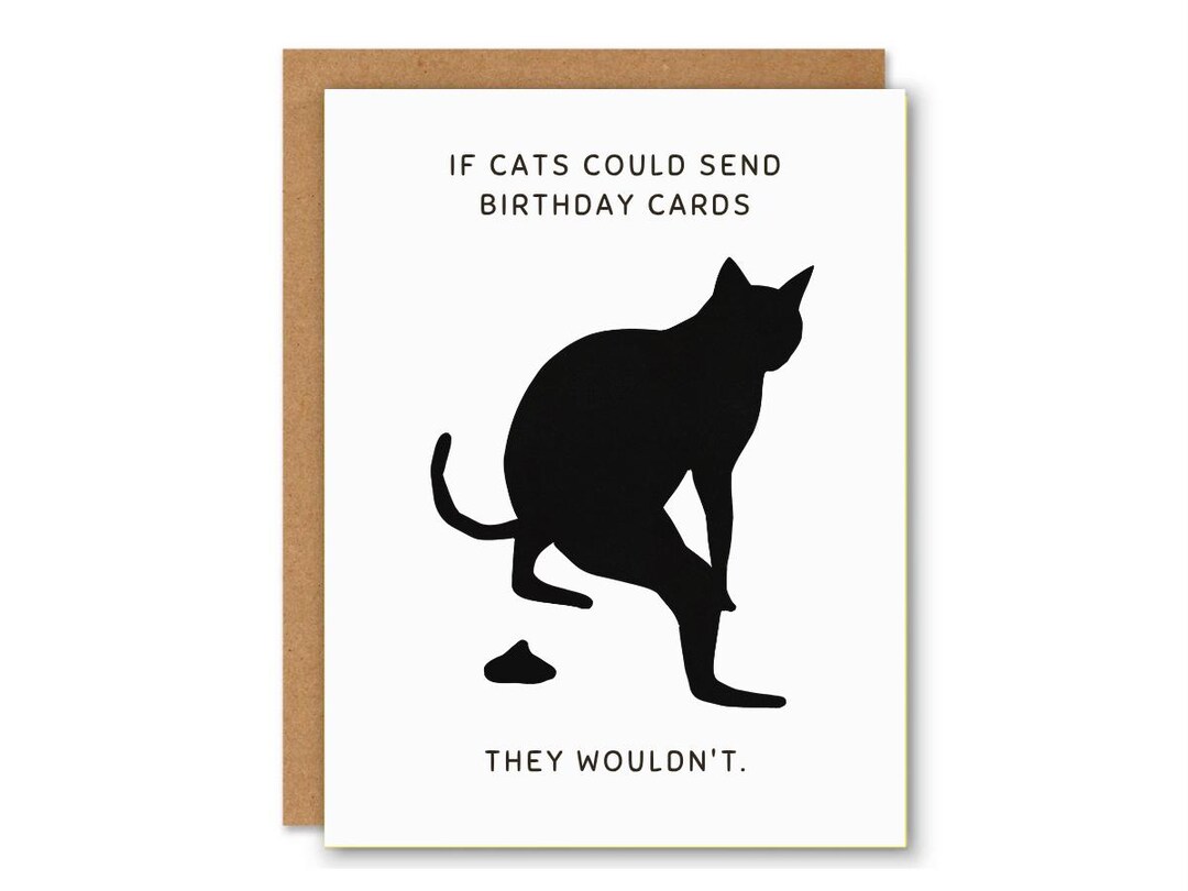 Funny Cat Birthday Card | Sarcastic Cat Lover Card | From the Cat ...