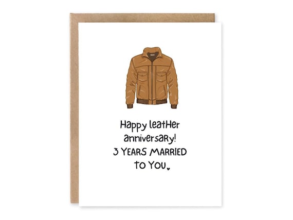 Funny 3 Year Anniversary Card