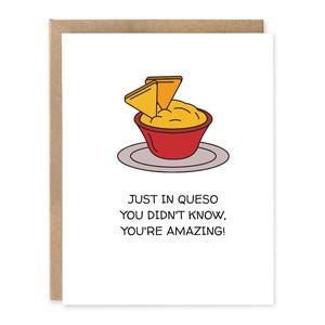 Carte de jeu de mots cuisine mexicaine, vous êtes incroyable dans ce que vous ne saviez pas, amitié mignonne drôle, carte de jeu de mots nourriture