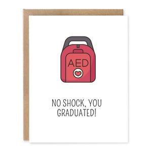 Pas de choc, vous... carte de voeux - jour du match, remise des diplômes, félicitations, encouragement, infirmière autorisée, ambulanciers paramédicaux, ambulancier, diplômé, RCR,