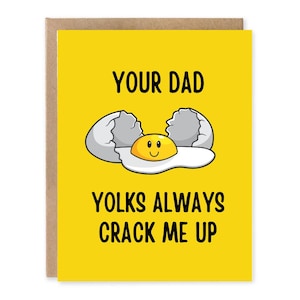 Dad Yolks - Father's Day Card -  Funny Dads Joke Card