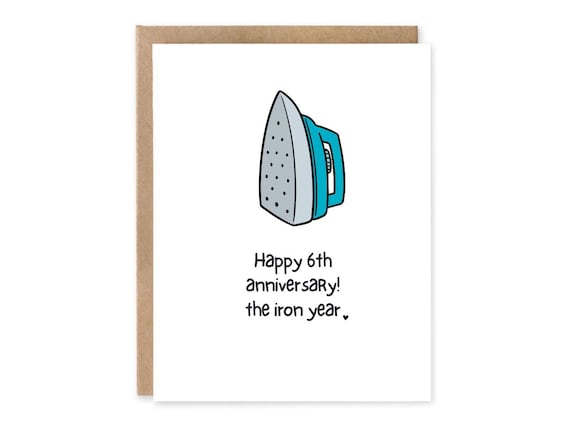 6th Anniversary Card