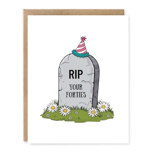Carte d'anniversaire amusante pour les 50 ans pour lui, expirée des années 40, blague d'anniversaire, carte d'anniversaire drôle pour les 40 ans, anniversaire important, 40 ans, déchirer vos années 40